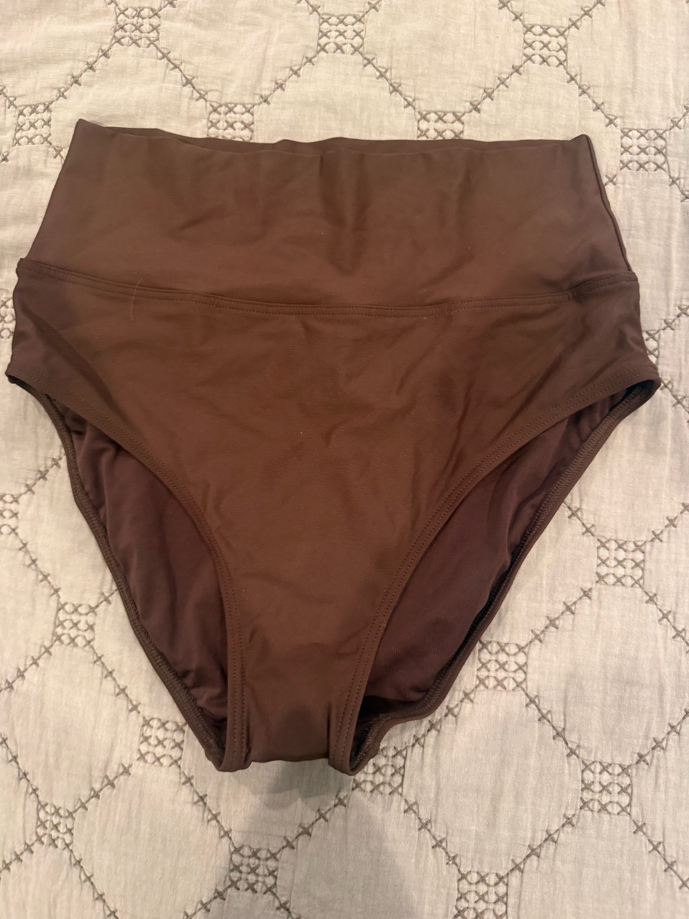 New Never Worn Sunsets High-Waist Brown Women's Swim Bikini Briefs